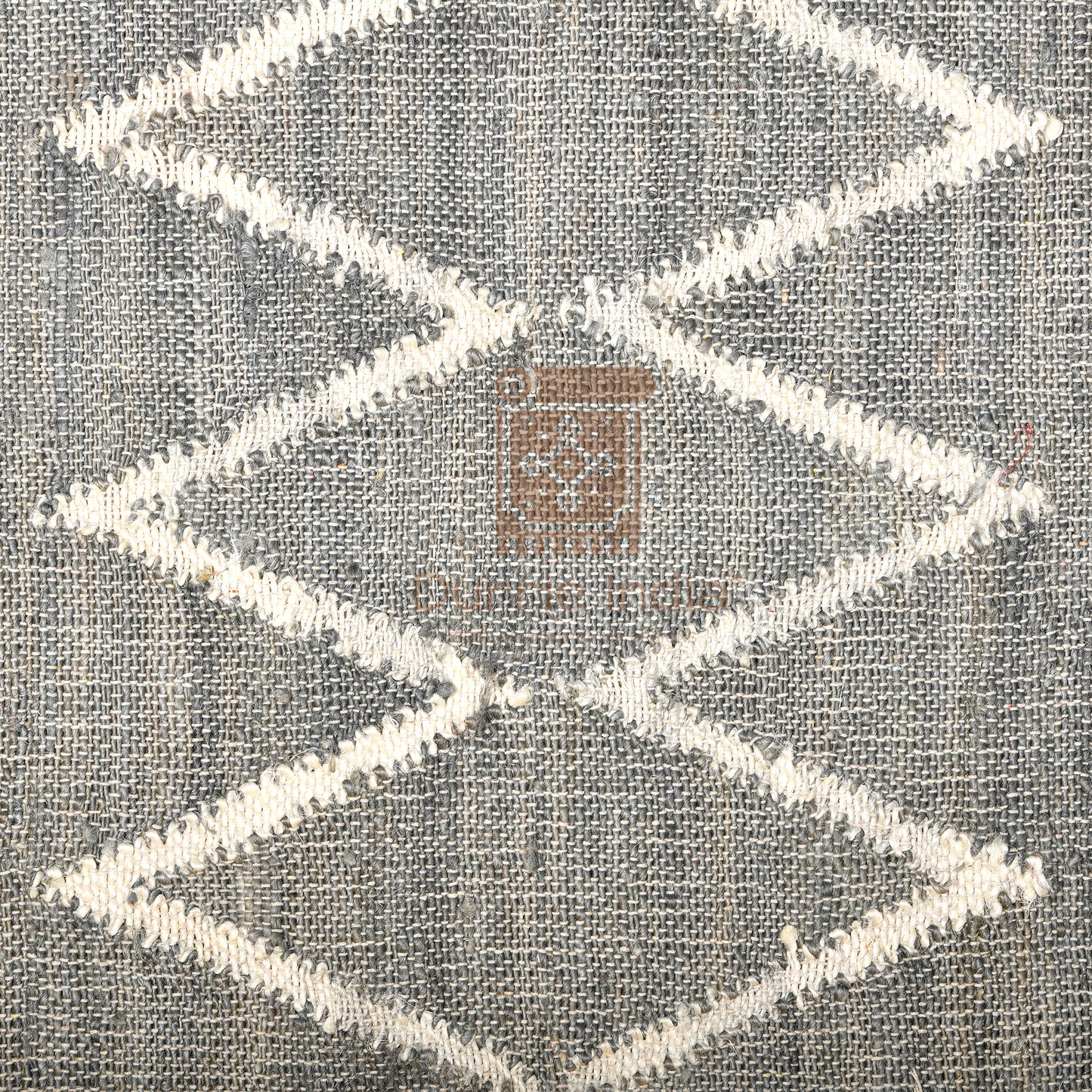 Modern Geometric Diamonds Jute Area Rug