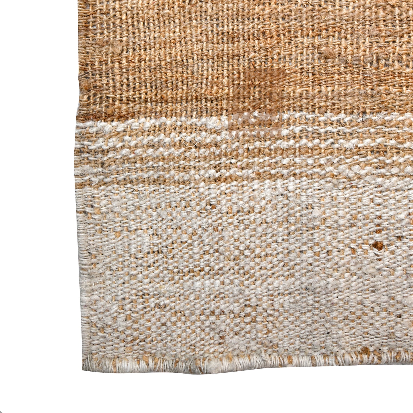 Ombré Earthtones Rectangular Jute Rug