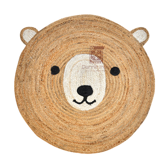 Bear Hug Round Jute Rug