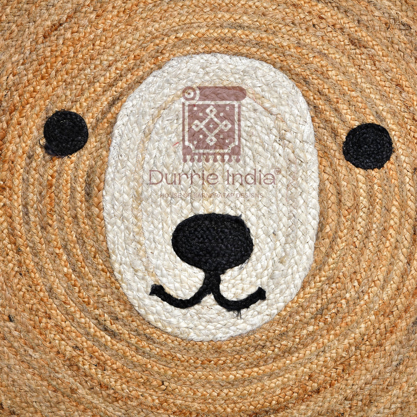 Bear Hug Round Jute Rug