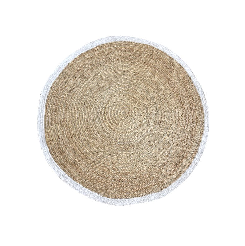 Aqua Serenity Round Water Hyacinth Rug
