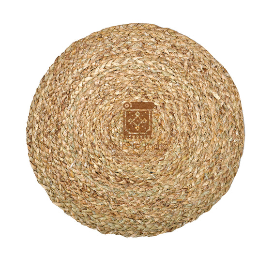Coastal Breeze Round Water Reed Rug - Natural Serenity for Your Living Space