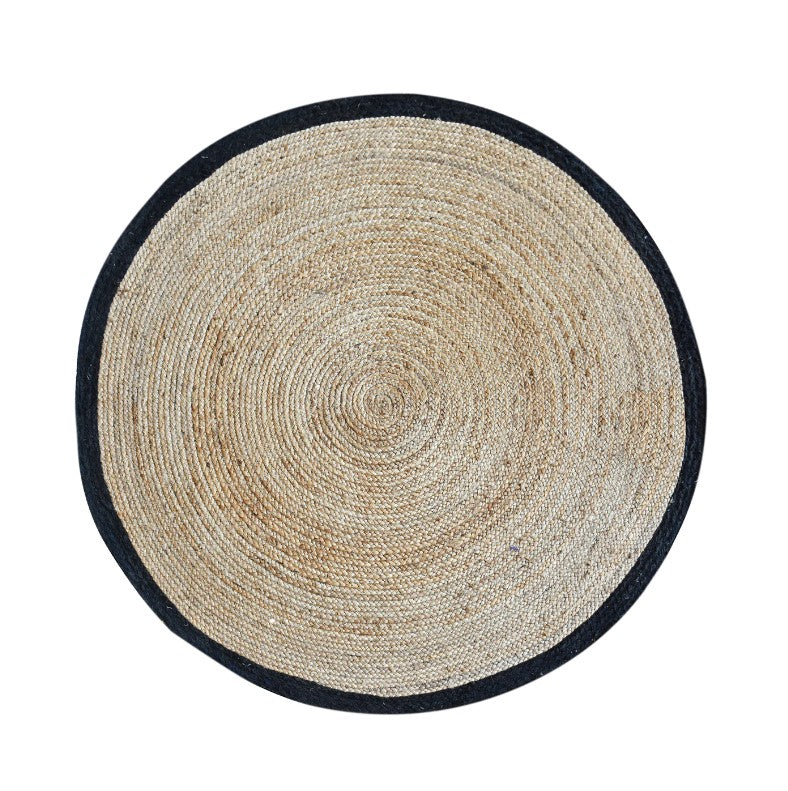 Aqua Serenity Round Water Hyacinth Rug