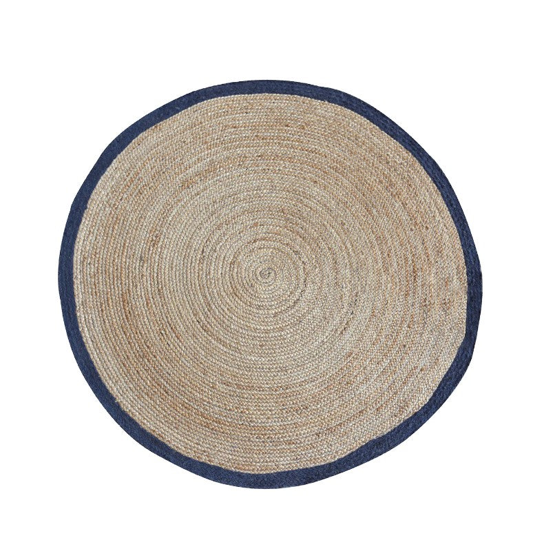 Aqua Serenity Round Water Hyacinth Rug